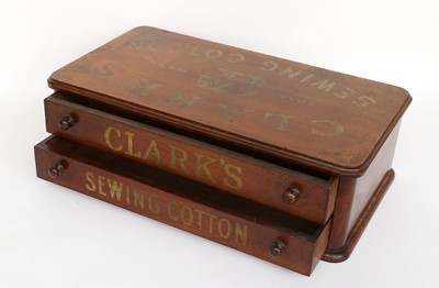 Lot 2072 - Early 20th Century Clark's Sewing Cotton Table...