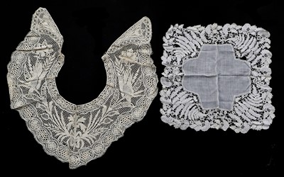 Lot 2064 - Late 19th Century Honiton Lace Mounted...