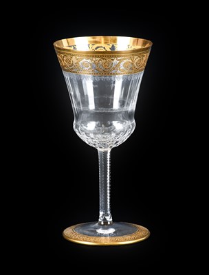 Lot 111 - ~ A Set of Twelve St Louis Red Wine Glasses,...
