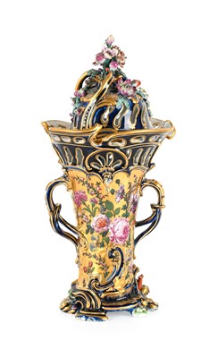 Lot 85 - ~ A Chelsea Porcelain Pot Pourri Vase and...