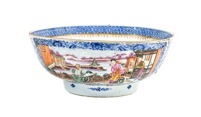 Lot 35 - A Chinese Porcelain Punch Bowl, Qianlong,...