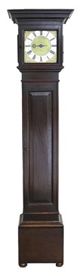 Lot 184 - A Rare Oak Thirty Hour Single Handed Longcase...