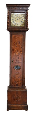 Lot 185 - A Walnut Eight Day Longcase Clock with Bolt...