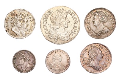 Lot 90 - Assorted Maundy Oddments, 6 coins to include;...