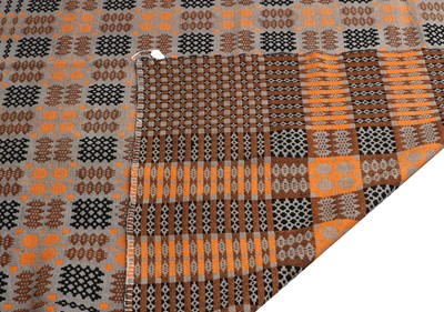 Lot 2087 - A Welsh Wool Blanket in cream, yellow and...