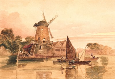 Lot 1020 - Peter de Wint OWS (1784-1849) "On the Yare"...
