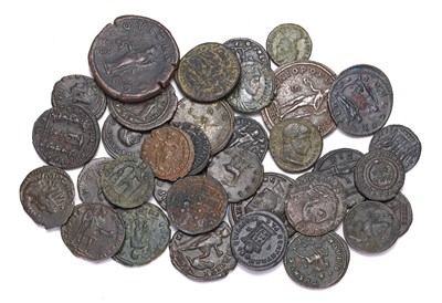 Lot 12 - Mixed Roman Imperial Bronze Coinage; 34 coins,...