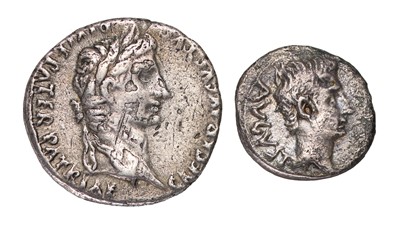 Lot 5 - 2x Roman Imperial, Augustus, Silver Coins;...