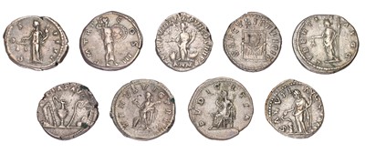 Lot 7 - Assorted Roman Imperial Denarii, 9 coins, 2nd...
