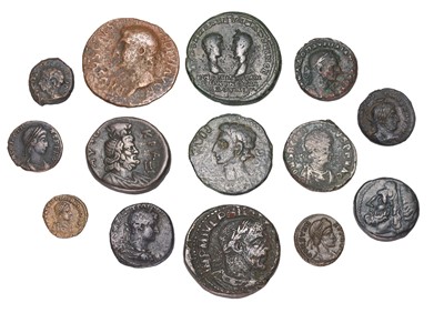 Lot 2 - Assortment of Bronze Ancient Coins; 14 in...