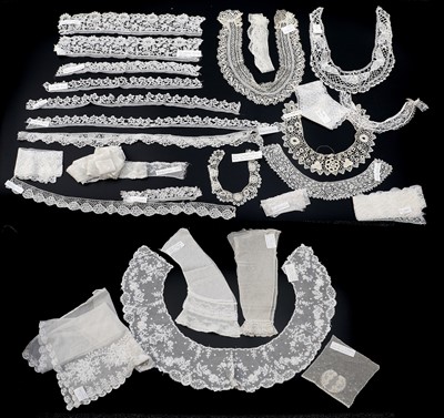 Lot 2049 - Mainly 19th Century Lace comprising two Irish...