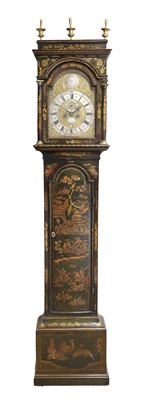 Lot 188 - A Green Chinoiserie Eight Day Longcase Clock,...