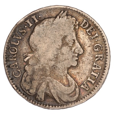 Lot 26 - Charles II, Halfcrown 1676, V.OCTAVO, fourth...