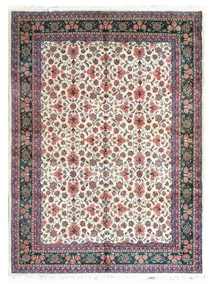 Lot 159 - Indian Carpet, circa 1980 The ivory ground...