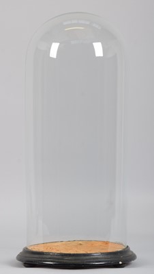 Lot 191 - Glass Dome: A Large Period Circular Glass Dome,...
