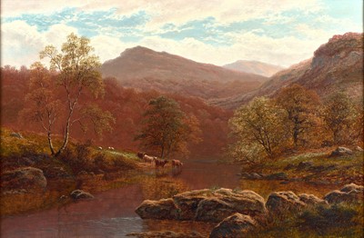 Lot 1100 - William Mellor (1851-1931) "On the Derwent,...