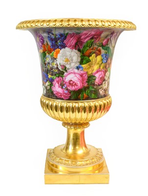 Lot 105 - A Vienna-Style Porcelain Campana Vase, late...