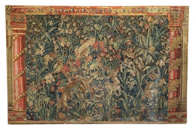 Lot 174 - Franco-Flemish Mille Fleur Tapestry, 16th...