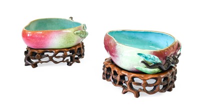 Lot 41 - A Pair of Chinese Porcelain Brush Washers,...