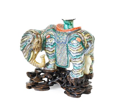 Lot 42 - A Chinese Porcelain Incense Burner, in the...