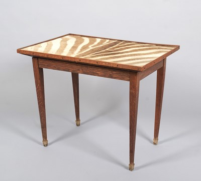 Lot 59 - Animal Furniture: A Plains Zebra Hide Bridge...