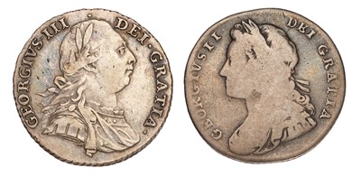 Lot 41 - George II, Shilling 1728, plain angles...