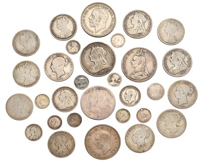 Lot 52 - 5x UK Crowns, to include; George III, 1820;...