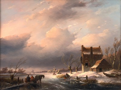 Lot 1125 - Jan Jacob Spohler (1811-1866) Dutch Figures...