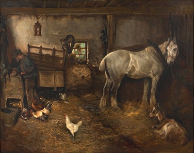 Lot 1079 - William Woodhouse (1857-1939) "The Stable"...