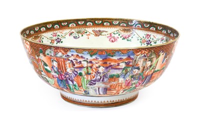 Lot 37 - A Chinese Porcelain Punch Bowl, Qianlong,...