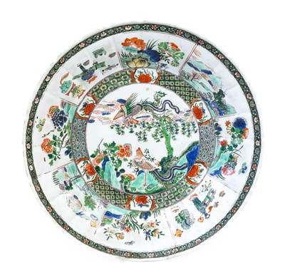 Lot 29 - A Chinese Porcelain Dish, Kangxi, of circular...
