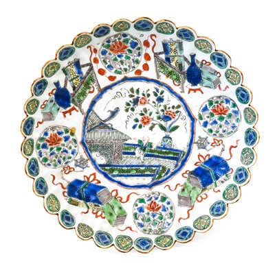 Lot 30 - A Chinese Porcelain "Chrysanthemum" Saucer...
