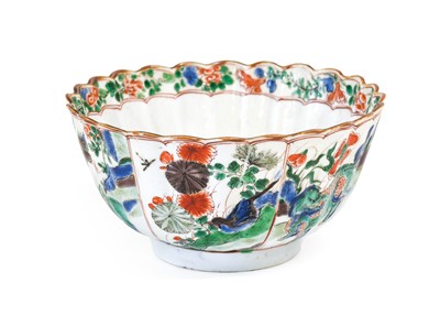 Lot 31 - A Chinese Porcelain Bowl, Kangxi, of fluted...