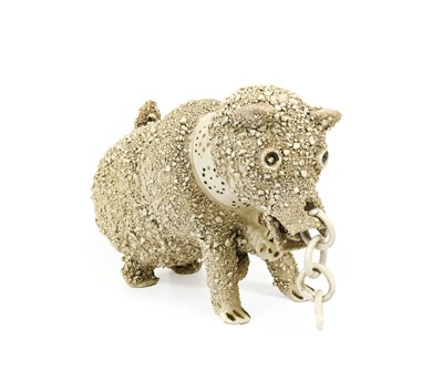 Lot 76 - A Staffordshire Salt-Glaze Stoneware Bear Jug...