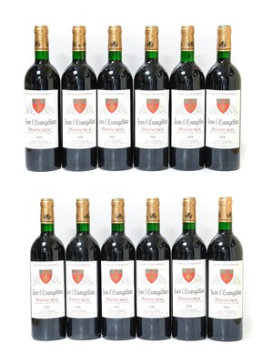 Lot 44 - Jean L'Evangéliste 2004 Pomerol (twelve bottles)