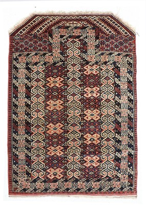 Lot 172 - Unusual Yomut Prayer Rug East Caspian Region,...