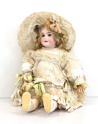 Lot 2092 - A French Tete Jumeau Bisque Socket Head Bebe...