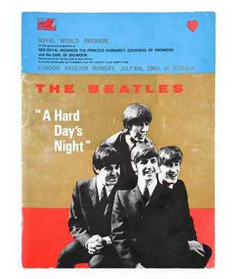 Lot 3183 - The Beatle A Hard Days Night Royal World Premier Programme