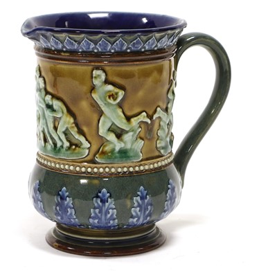 Lot 3021 - Doulton Lambeth Stoneware Sporting Jug