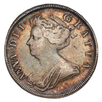 Lot 35 - Anne, Halfcrown 1707, SEXTO, pre-union with...