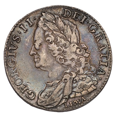 Lot 40 - George II, Halfcrown 1746, LIMA, D.NONO (Bull...