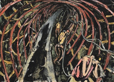 Lot 519 - Tom McGuinness (1926-2006) "Pipe Men" Signed...