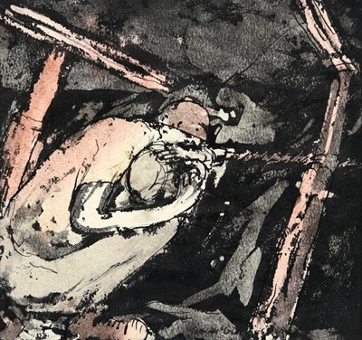Lot 522 - Tom McGuinness (1926-2006) "Miner Working at...
