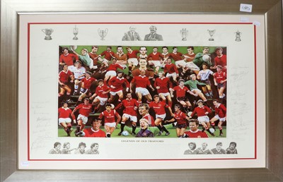 Lot 3059 - Legends Of Old Trafford Signed Print