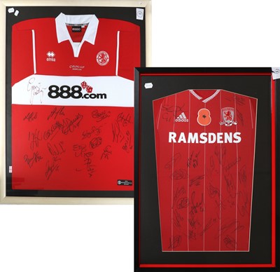 Lot 3041 - Middlesbrough Football Club Two Signed Shirts