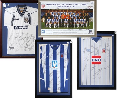 Lot 3034 - Hartlepool United Football Club Signed Shirts