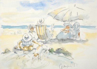 Lot 619 - Charlie Mackesy (b.1962) Beach Fun Signed and...