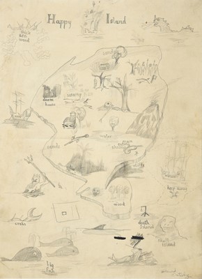 Lot 551 - David Oxtoby (b.1938) "Happy Island" Signed,...