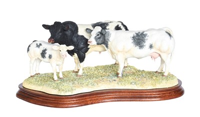 Lot 115 - Border Fine Arts 'Belgian Blue Family Group',...