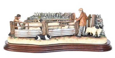 Lot 147 - Border Fine Arts 'Shedding Lambs', model...
